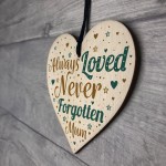 Special Mum Wood Heart Memorial Grave Tribute Plaque Keepsake