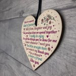 Special Handmade Wood Heart Plaque Gift Best Friend Thank You