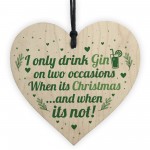 Funny Christmas Gin Sign Gift For Gin Lovers Home Bar Plaque