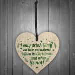 Funny Christmas Gin Sign Gift For Gin Lovers Home Bar Plaque