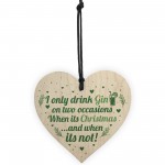 Funny Christmas Gin Sign Gift For Gin Lovers Home Bar Plaque