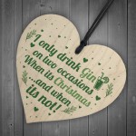 Funny Christmas Gin Sign Gift For Gin Lovers Home Bar Plaque