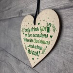 Funny Christmas Gin Sign Gift For Gin Lovers Home Bar Plaque