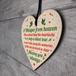 Miss You Always Mum Nan Dad Tribute Wood Heart Memorial Plaque