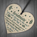 Soulmate Gifts Wood Heart Valentines Day Gift Anniversary Xmas