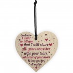 Soulmate Gifts Wood Heart Valentines Anniversary Birthday Gift