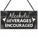 Funny Bar Sign For Home Bar Hanging Plaque Gin Vodka Gifts