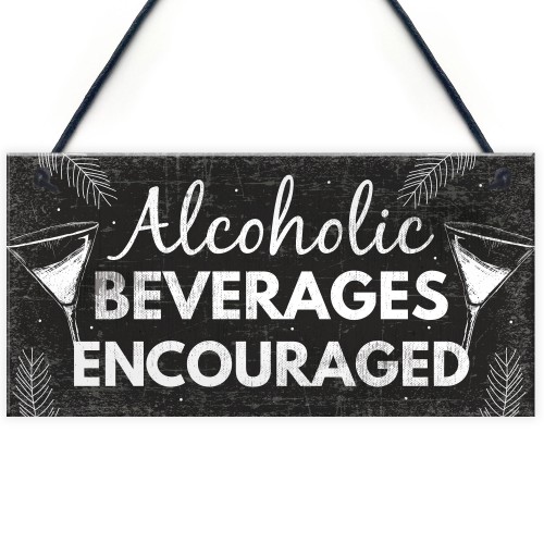 Funny Bar Sign For Home Bar Hanging Plaque Gin Vodka Gifts