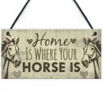 Horse Gift Hanging Plaque Cute Country Home Accessory Gift Sign