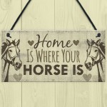 Horse Gift Hanging Plaque Cute Country Home Accessory Gift Sign