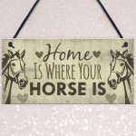 Horse Gift Hanging Plaque Cute Country Home Accessory Gift Sign