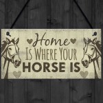 Horse Gift Hanging Plaque Cute Country Home Accessory Gift Sign