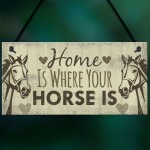 Horse Gift Hanging Plaque Cute Country Home Accessory Gift Sign