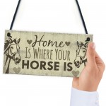 Horse Gift Hanging Plaque Cute Country Home Accessory Gift Sign