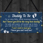 Daddy To Be Gifts From Bump Plaque Baby Shower Present To Dad