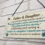 Father And Daughter Gift Plaque Father Gift From Daughter Xmas