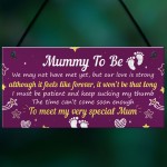 Mummy To Be Gifts From Bump Hanging Plaque Baby Shower Present