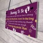 Mummy To Be Gifts From Bump Hanging Plaque Baby Shower Present