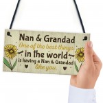 Nan And Grandad Christmas Birthday Gifts Plaque Grandparent Gift