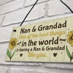 Nan And Grandad Christmas Birthday Gifts Plaque Grandparent Gift