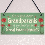 Great Grandparents Gift Sign Baby Announcement For Grandparents