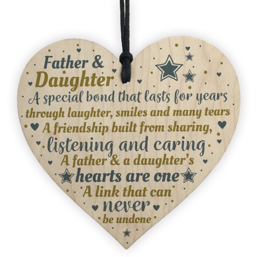 Father Daughter Gifts Handmade Heart Father Gifts From Daughter