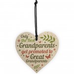 Baby Announcement Great Grandparent Gifts Heart Grandparent Sign