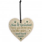 Nan And Grandad Gifts Heart Sign Birthday Christmas Card Xmas