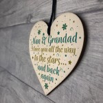 Nan And Grandad Gifts Heart Sign Birthday Christmas Card Xmas