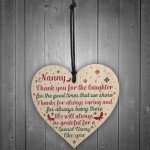 Nanny Gifts For Christmas Heart Thank You Nan Birthday Gift Sign