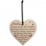 Nanny Gifts For Christmas Heart Thank You Nan Birthday Gift Sign