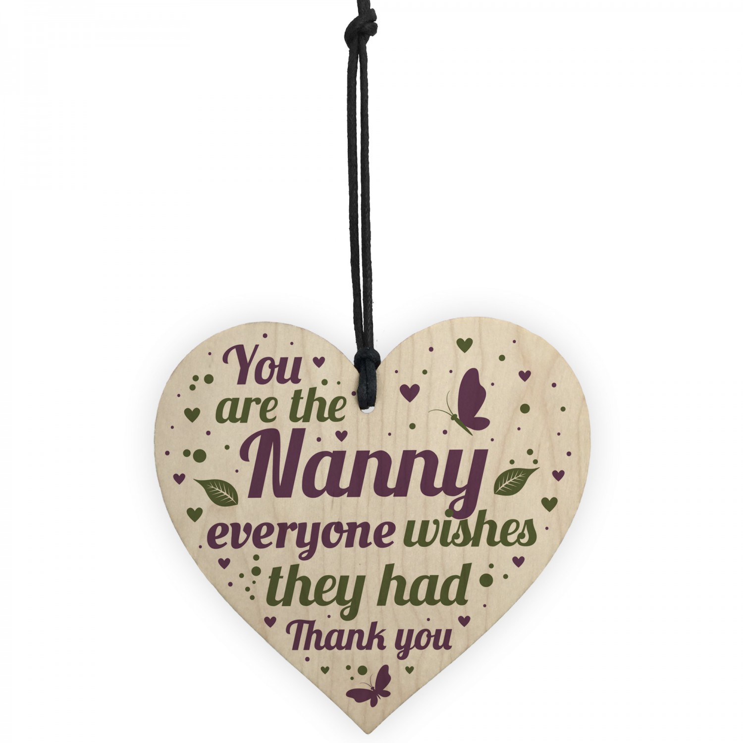 Christmas Gifts For Nan Nanny Wood Heart Xmas Gifts For Her