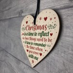 Memorial Christmas Tree Decorations Handmade Wood Bauble Sign