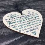 Dad Gifts From Daughter Son Handmade Wooden Heart Christmas