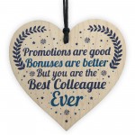 Best Colleague Thank You Plaque Heart Gift For Colleague Leaving