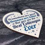 Best Colleague Thank You Plaque Heart Gift For Colleague Leaving