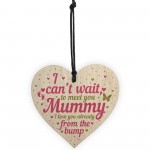 Wooden Heart Gift From Baby To Mummy To Be From Bump Present 