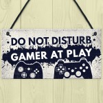 Gamer Gaming Gifts Do Not Disturb Man Cave Bedroom Sign Gift