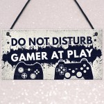 Gamer Gaming Gifts Do Not Disturb Man Cave Bedroom Sign Gift