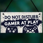 Gamer Gaming Gifts Do Not Disturb Man Cave Bedroom Sign Gift