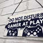 Gamer Gaming Gifts Do Not Disturb Man Cave Bedroom Sign Gift