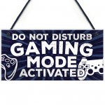 Gaming Do Not Disturb Bedroom Door Sign Birthday Christmas Gift