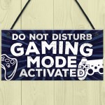 Gaming Do Not Disturb Bedroom Door Sign Birthday Christmas Gift