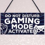 Gaming Do Not Disturb Bedroom Door Sign Birthday Christmas Gift