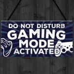 Gaming Do Not Disturb Bedroom Door Sign Birthday Christmas Gift