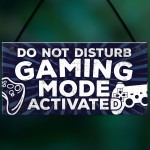 Gaming Do Not Disturb Bedroom Door Sign Birthday Christmas Gift