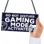 Gaming Do Not Disturb Bedroom Door Sign Birthday Christmas Gift