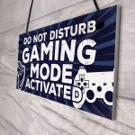 Gaming Do Not Disturb Bedroom Door Sign Birthday Christmas Gift