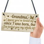 Handmade Plaque Birthday Christmas Gift for Grandma Present