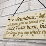 Handmade Plaque Birthday Christmas Gift for Grandma Present